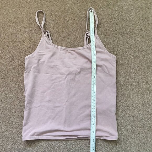 Organic Basics Core Singlet Women's S Pink Sleeveless Tank Cropped Camisole - Picture 5 of 8